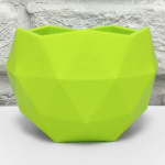 Кашпо для цветов ТОПАЗ 0,45л ФИСТАШКОВЫЙ