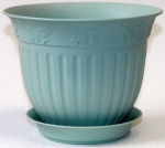 Горшок для цветов Виноград с подд. 1,0л Д16см мята