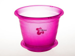 Горшок для цветов орхидей №3 190мм 2,2л с поддоном малиновый