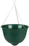 Горшок для цветов Кашпо Венеция 10л подвес.330мм зеленый М3170