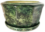 Горшок для цветов Горшок №30 зеленый керамика