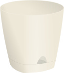 Горшок для цветов Амстердам с под. 250мм 8л сливочный
