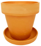 Горшок Цветочный 11*12см 0,5л терракот керамика Кунгур