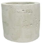 Кашпо Цилиндр белое