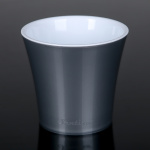 Горшок для цветов Арте 2л металлик белый Сантино