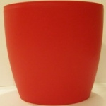 Горшок для цветов Матильда 20*18 с подст. розовый/красный