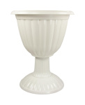 Горшок для цветов Жасмин 18,0л высокий на ножке белый М1392 М501