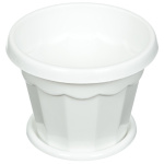 Горшок для цветов Гармония 1,5л с подст. М1409 белый