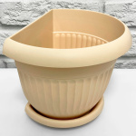 Горшок для цветов Ливия настенная с поддоном 5,5л