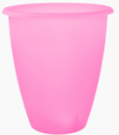 Горшок для цветов Лукас 13*15 розовый прозрачный