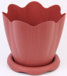 Горшок для цветов Эдельвейс 9,5л (d=29см) терракотовый с194т