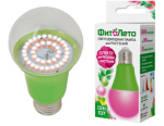 Лампа для растений Био А60-15W-Е27 UNIEL LED-А60-15W/SPSB/E27/CL PLP30GR