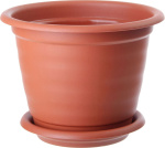 Горшок для цветов с подд. М5243 корич.