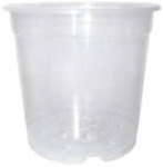 Горшок для цветов дренажный 16*12см прозрачный