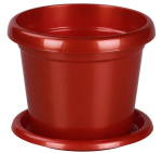 Горшок для цветов 0,4л с подст. медный М5107