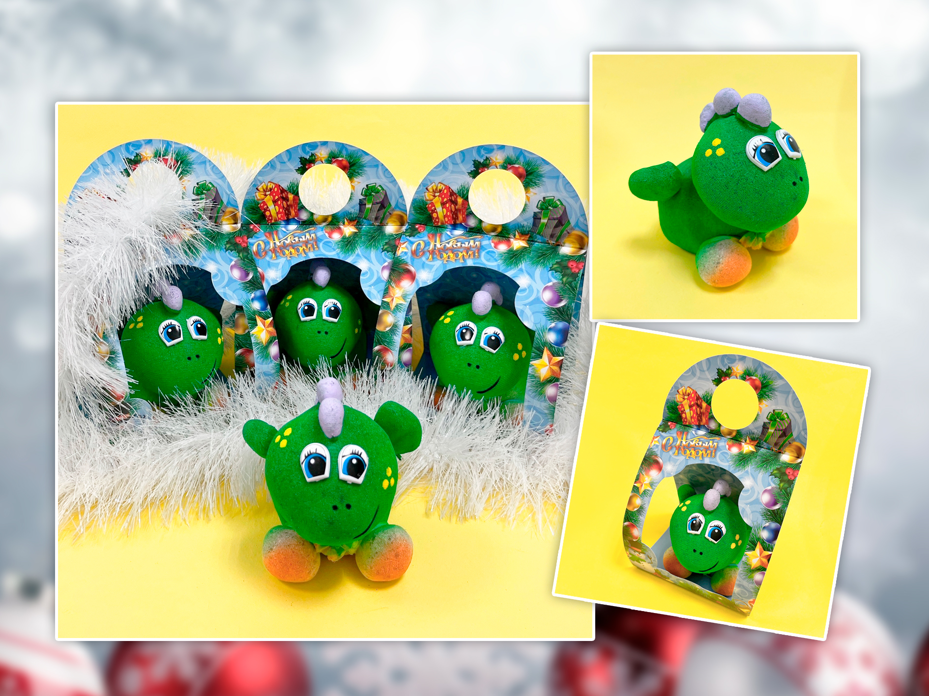 Новогодний травянчик "Дракоша"