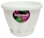 Горшок для цветов Знатный 0,45л белый