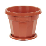Горшок для цветов Гармония 0,7л с подст. М1573 коричневый