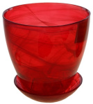 Горшок с подд. №5 алеб.рубин/С 93-024