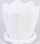 Горшок для цветов Эдельвейс 1,5л (d=16см) мрамор с191м