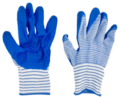 Перчатки нейлоновые обливные Зебра