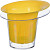 Горшок для цветов Кашпо Адель с под.Желтый проз. М3104