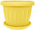 Горшок для цветов Терра 0,4л 10*8см желтый 112070