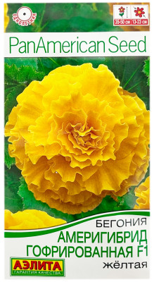 Бегония америгибрид гофрированная F1 ЖЁЛТАЯ АЭЛИТА