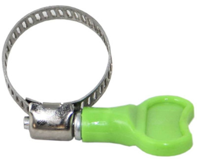 Хомут 10-19мм 9мм стальной бабочка пласт.