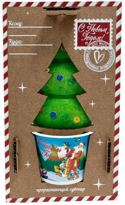 Травянчик Конверт новогодний Елка