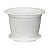 Горшок для цветов Виола 5,0л с подст. белый М1343