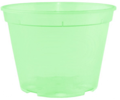 Горшок для цветов дренажный 11*8см салатовый
