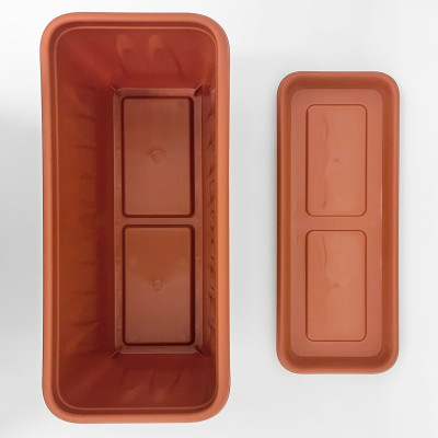 Балконный ящик Алиция с поддоном 400мм (2)