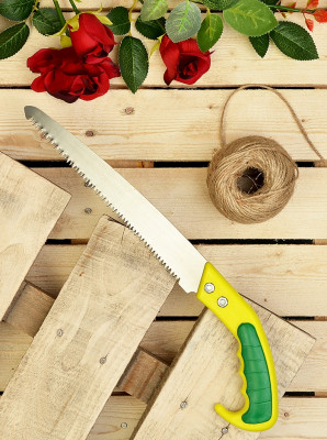 Пила садовая 41см, сталь 65М, пластик INBLOOM