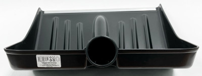 Лопата снеговая Комбат пластмассовая 430*370мм черная с алюмин.кромкой