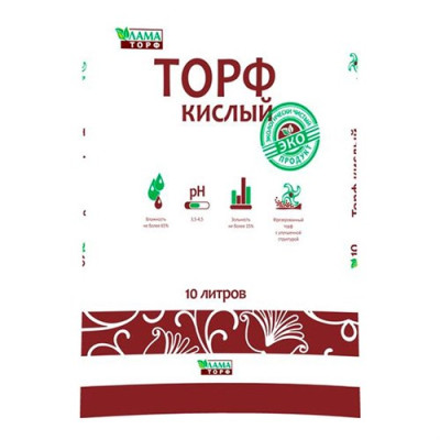 Торф Лама Торф 10л кислый
