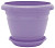 Горшок для цветов Фестона с подд. 2,1л 19см лаванда