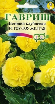 Бегония Гоу-гоу желтая F1  гранул. 4 шт.пробирка