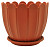 Горшок для цветов Марго 180мм с подст. коричневый