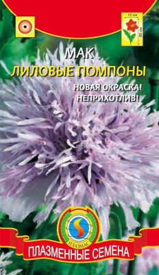 Мак Лиловые помпоны