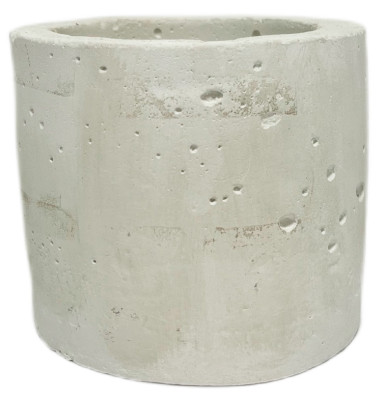 Кашпо Цилиндр белое