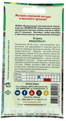 Огурец Красотка F1 10шт