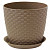 Горшок для цветов Ротанг 20*18см бежевый