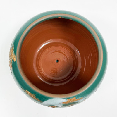 Горшок для цветов Золотые сосны средний керамика Кунгур