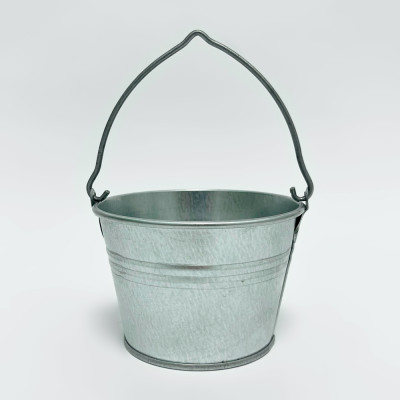 Кашпо Ведро оцинкованное 0,5 л с ручкой
