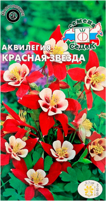 Аквилегия КРАСНАЯ ЗВЕЗДА СеДеК