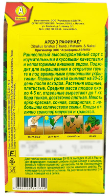 Арбуз РАФИНАД АЭЛИТА описание