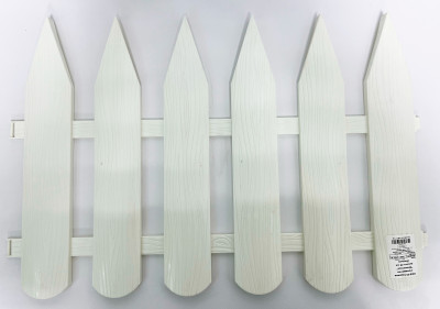 Садовое ограждение Штакетник 40см Белый