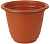 Горшок для цветов Ламела 62,0л (d=600мм) с поддоном мрамор М8220 (корич.)