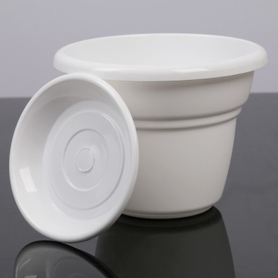 Горшок для цветов Милано 3,2л белый